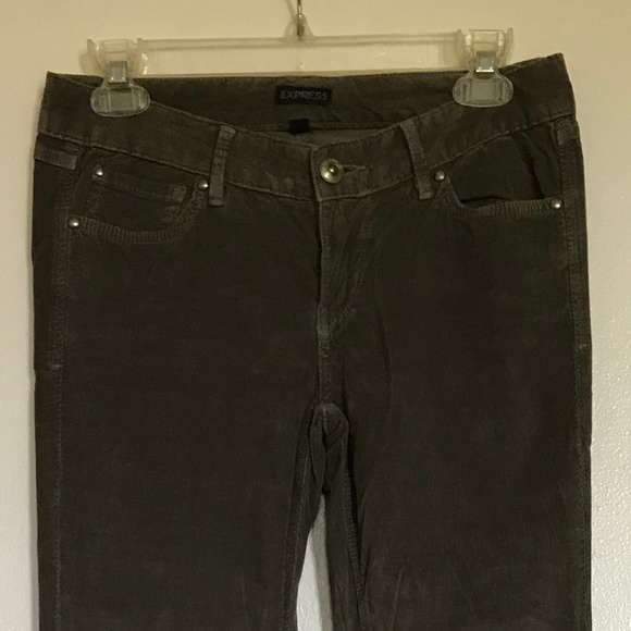 Army Green Corduroy Pants - Picture 1 of 4